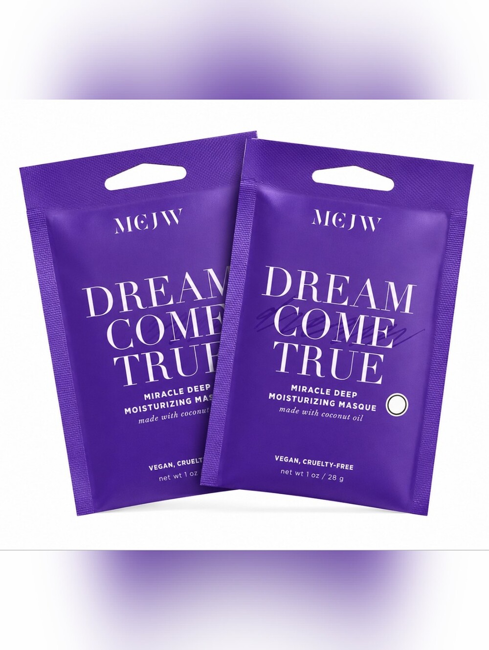 MCJW Dream Come True Miracle Deep Moisturizing Masque – Coconut Oil 2 Pack